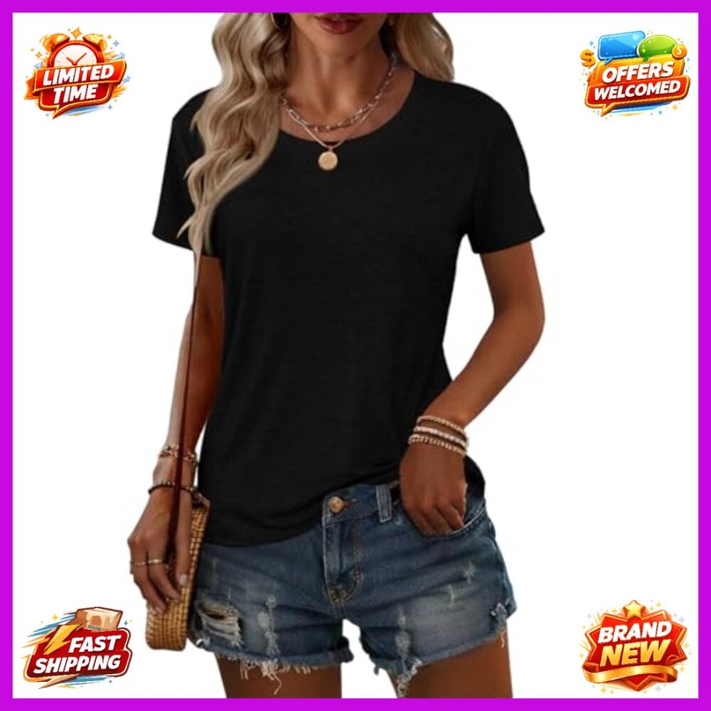 Soft 2-Pack Basic Tees, Loose Fit, Lightweight, C… - image 3